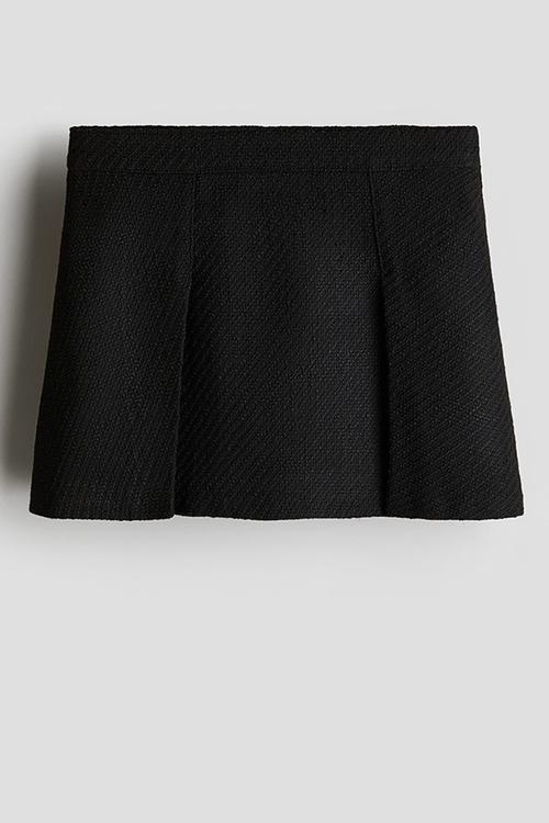 Pleated skirt - black