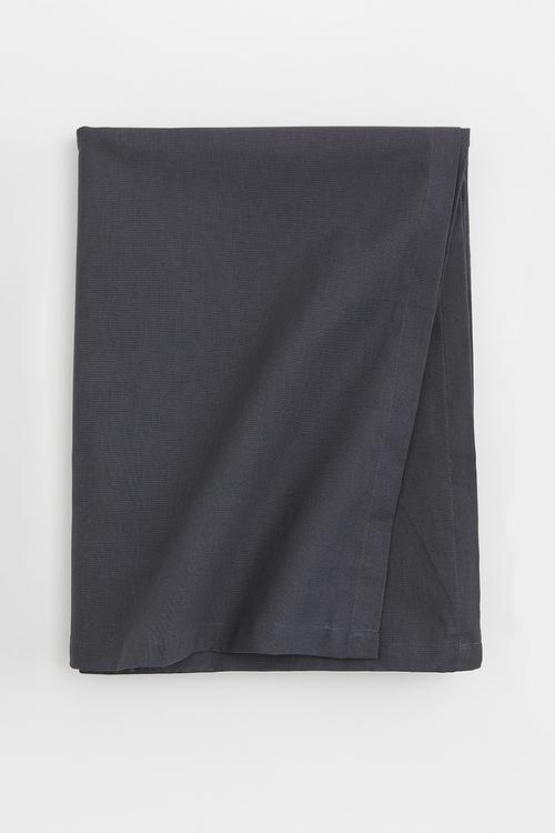 Cotton tablecloth - dark grey