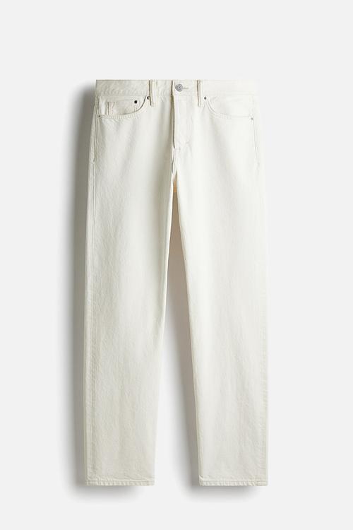 Relaxed jeans - cream