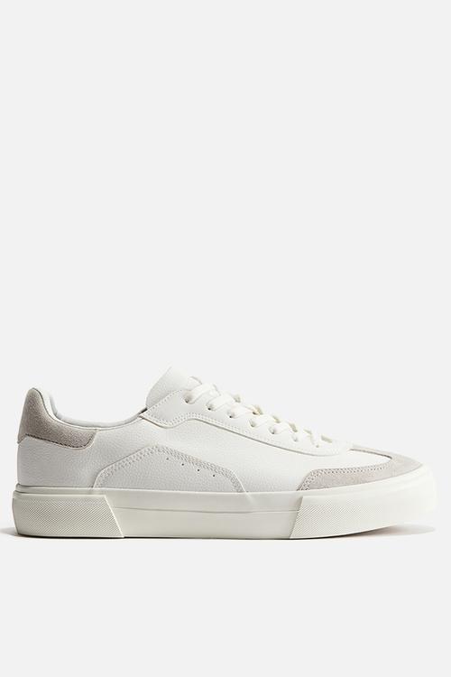 Trainers - white & beige