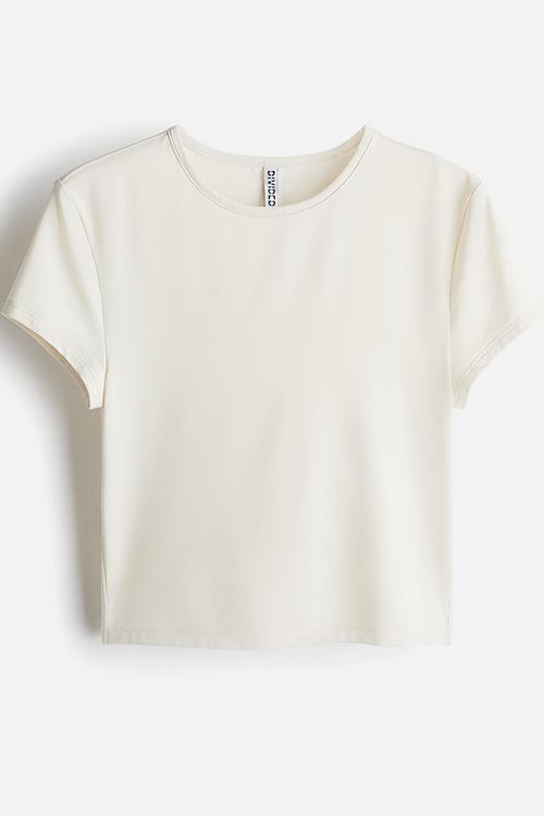 Fitted t-shirt - light beige