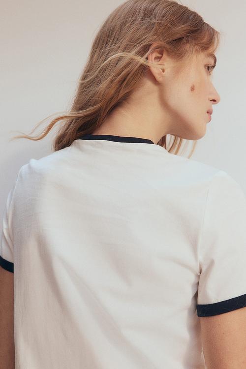 Printed t-shirt - cream lucky stars