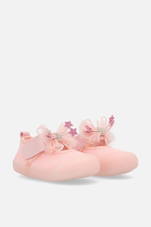 Bow strap pumps - pink