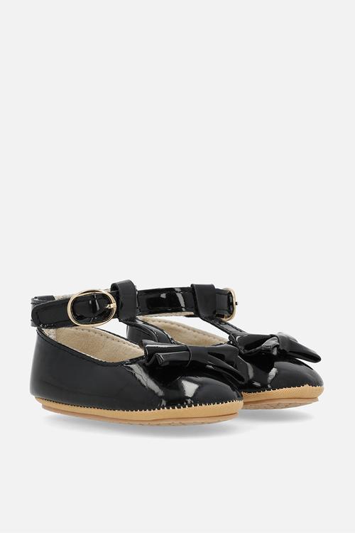 T- bar ballet pumps - black
