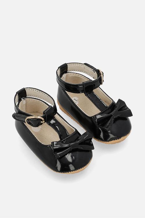 T- bar ballet pumps - black
