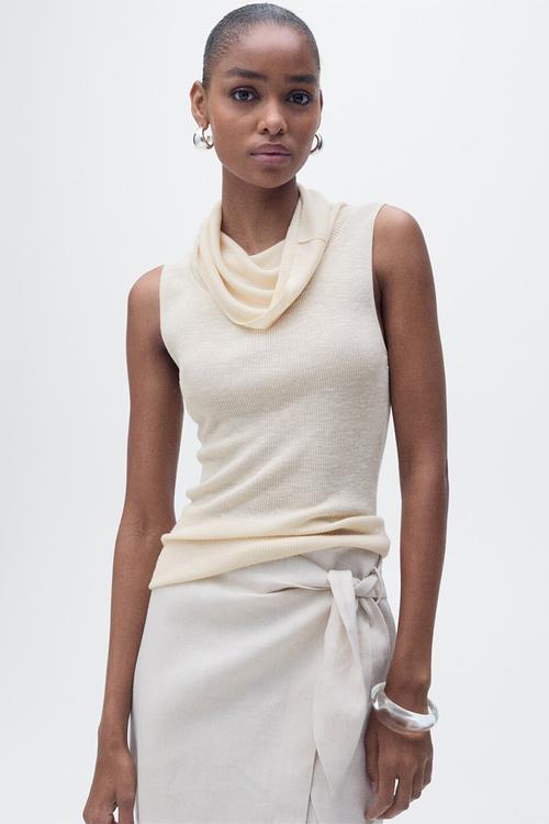Top Narciso - Light Pastel Gray