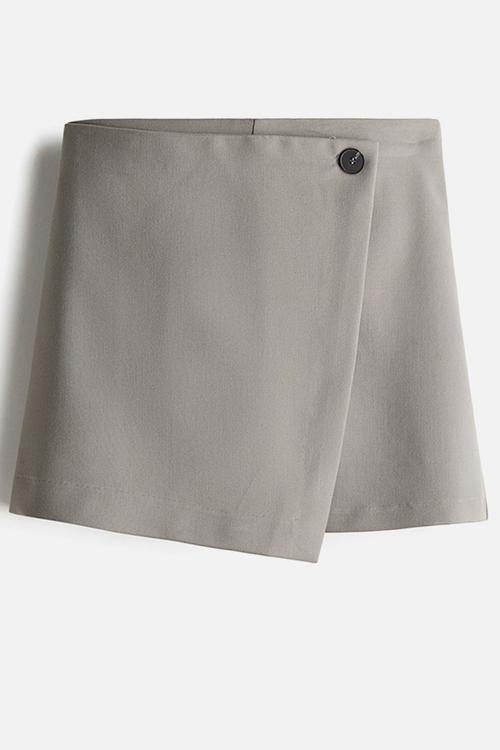 Wrap skort - dusty grey