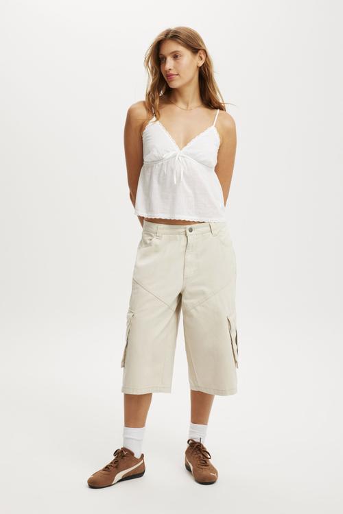 Cargo jort - ecru