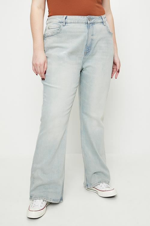 Plus curvy flare jean-halen blue