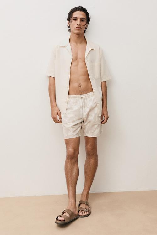 Swimsuit HOJAS - Light/Pastel Brown