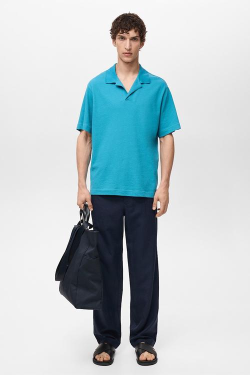 Poloshirt ROLANDP - Turquoise & Aqua