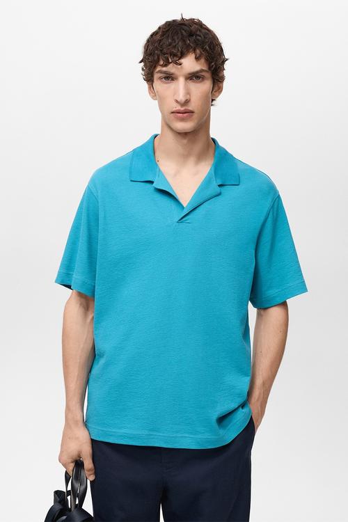 Poloshirt ROLANDP - Turquoise & Aqua