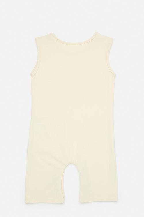 Sleeveless romper - off white