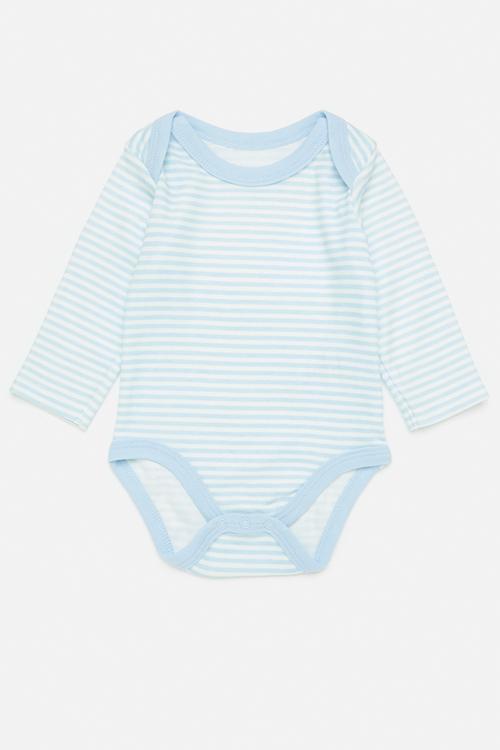 Striped body vest - blue & white