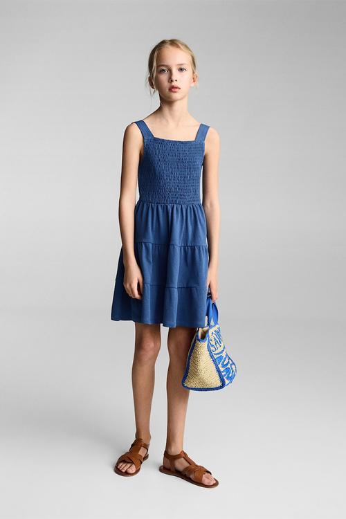 Dress smock - medium blue