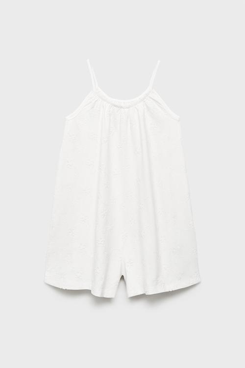 Jumpsuit embo - natural