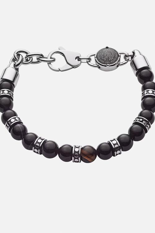Diesel semi-precious beaded bracelet Dx1163040 - black