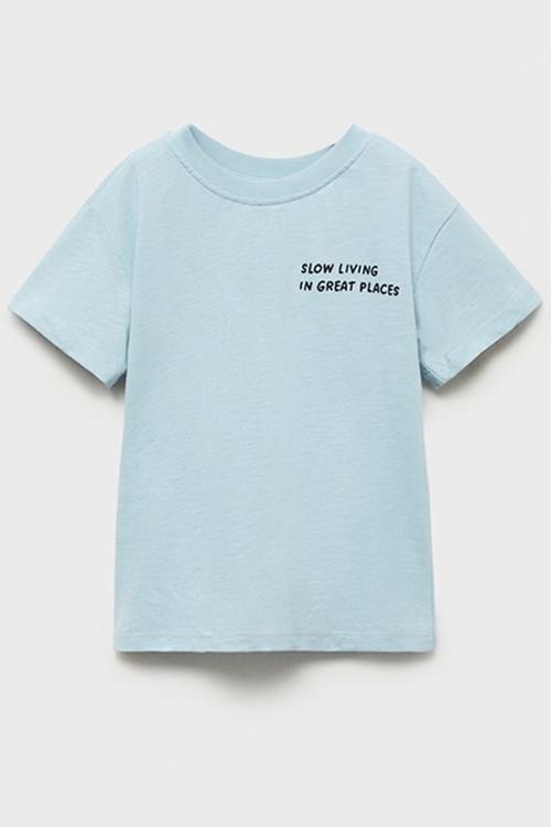 T-shirt sunrise - light pastel blue