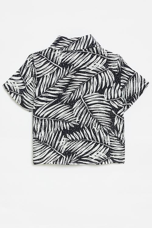 Resort shirt - black/white