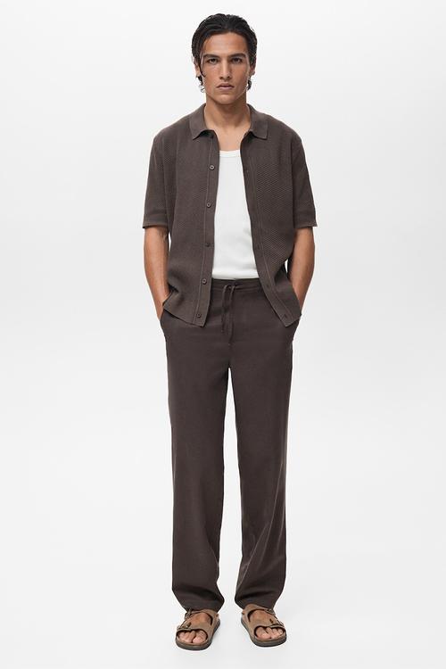 Trousers LAVE - Dark Brown