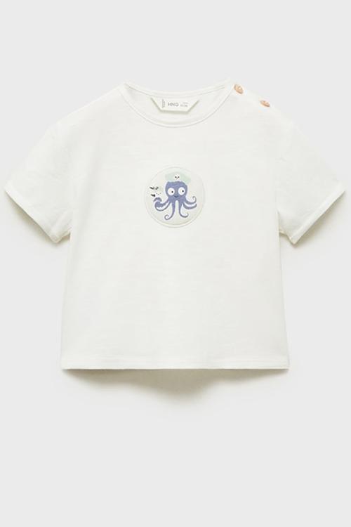 T-Shirt Octopus - Natural