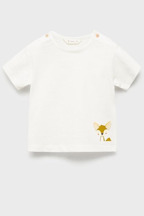 T-shirt fox - natural
