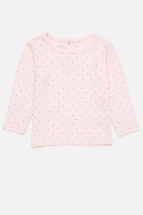 Polka dot tee - pink