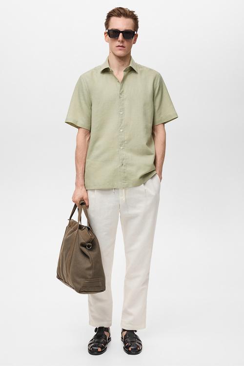 Shirt ANTS - Light/Pastel Green
