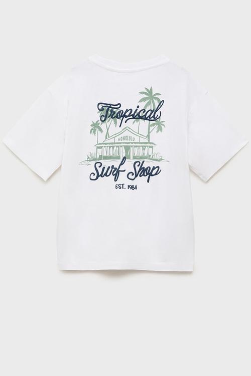 T-shirt tropical - natural