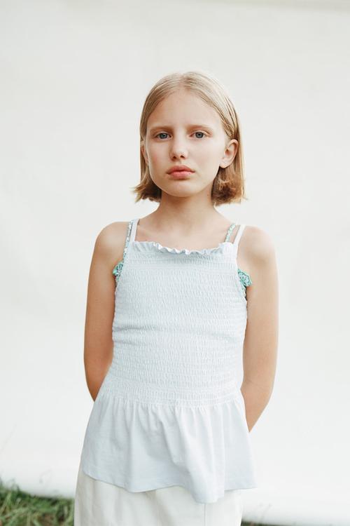 T-shirt honey - light/pastel blue