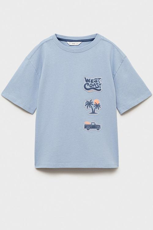 T-shirt rustic - medium blue