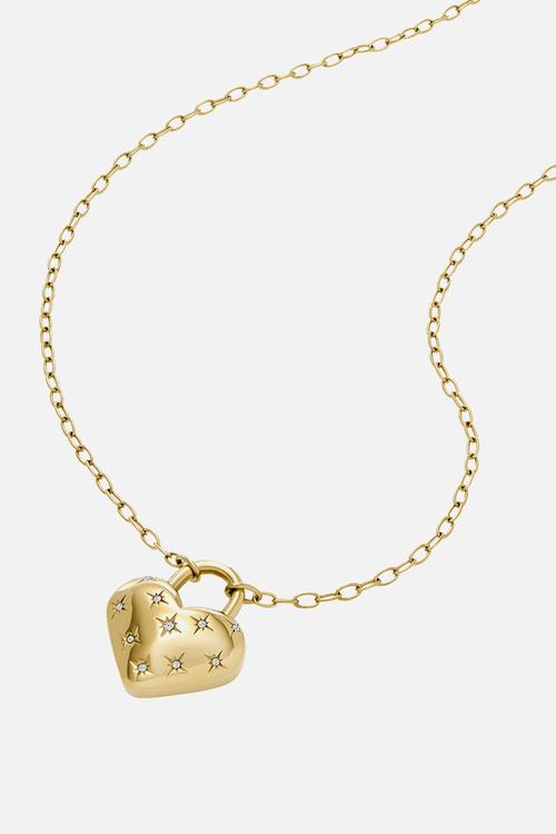Sadie all my love heart pendant necklace - gold