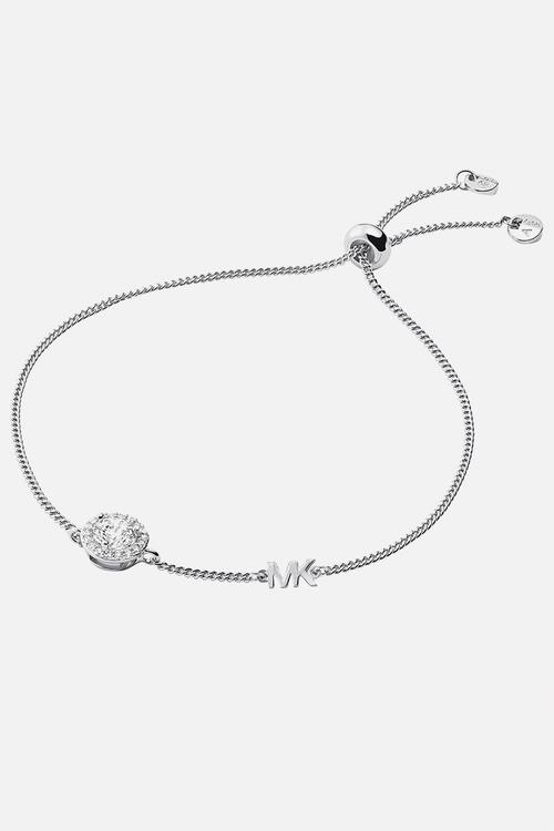Michael Kors Women's Sterling Silver Halo Slider Bracelet - silver