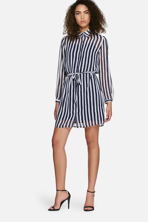 Chane striped shirt dress