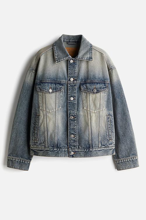 Oversized denim jacket - denim blue