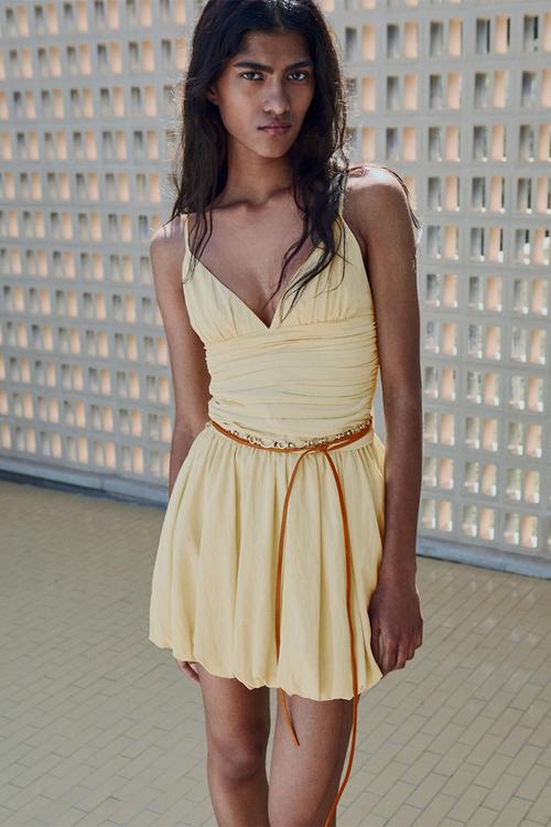 Dress Rogel - Light/Pastel Yellow