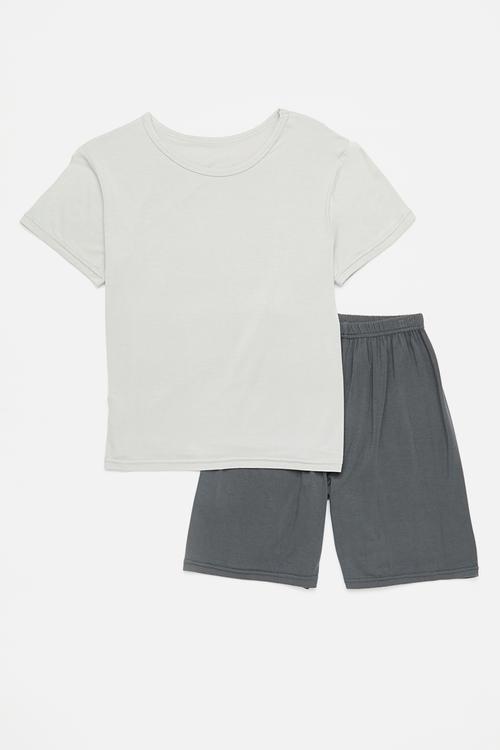 Pj set - grey & charcoal 