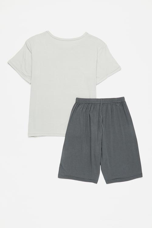Pj set - grey & charcoal 