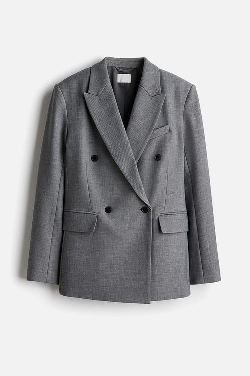 Waisted blazer - grey