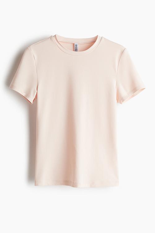 Fitted T-shirt - light peach pink