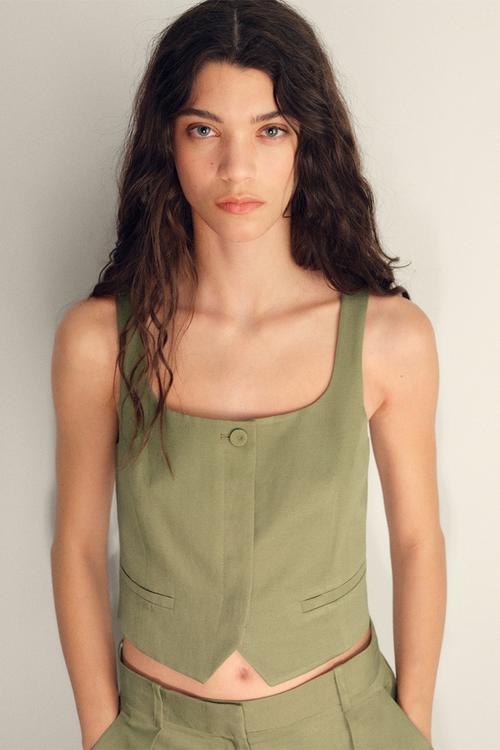 Vest Max - Beige/Khaki