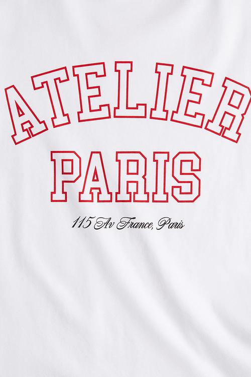 Printed T-shirt - white atelier paris 