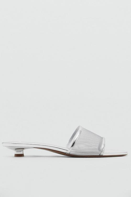 Salma heel - silver
