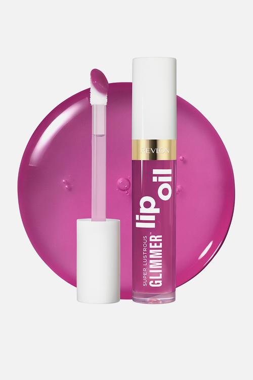Super Lustruous Glimmer Lip Oil - Plum-Pop