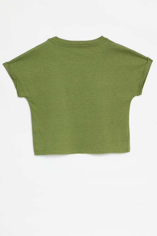 Crew neck tee - green
