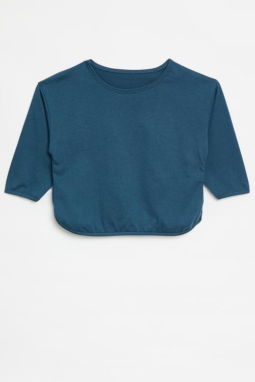 Crew neck tee - navy blue