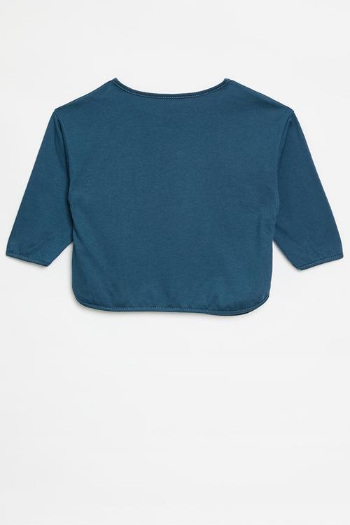 Crew neck tee - navy blue