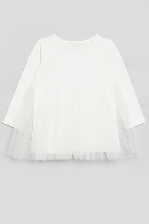 Combo dress - white