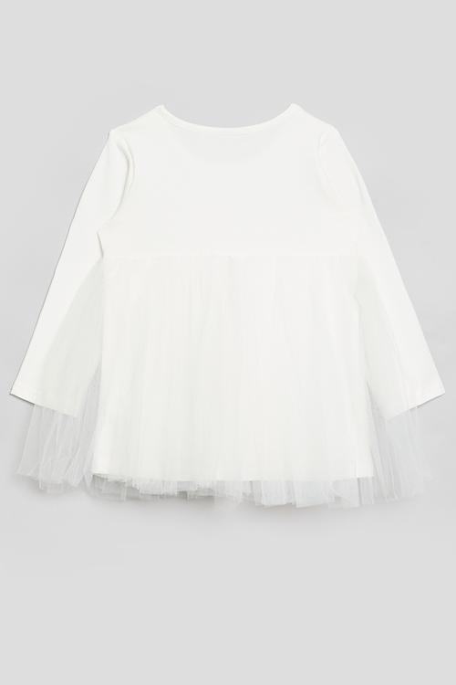 Combo dress - white