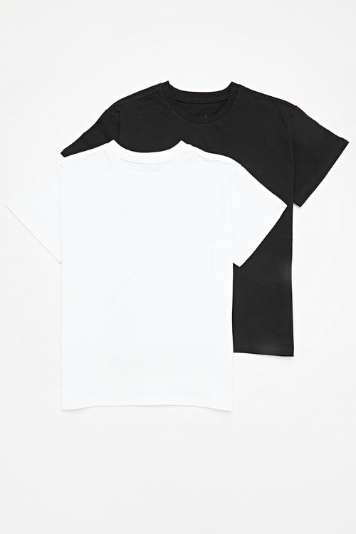 2 Pack tee - white & black